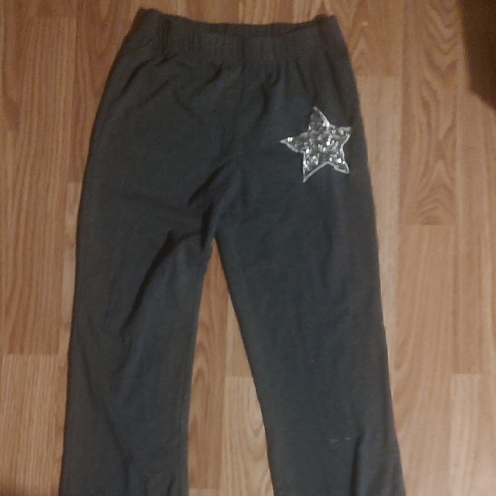 Kids Black Star Pants